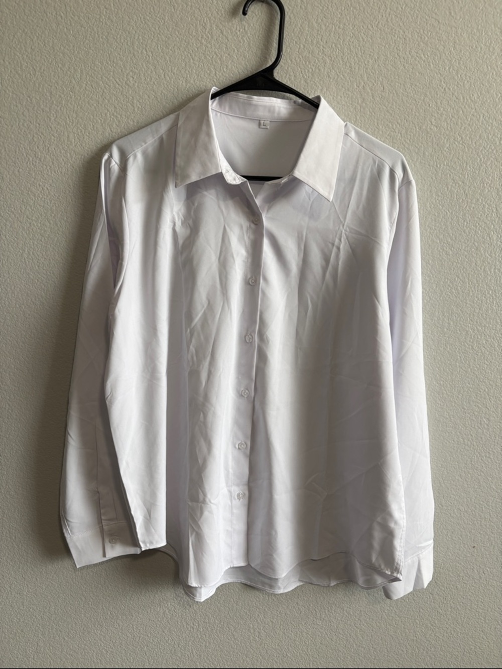 White Dress Shirt - Classic Collared Button-Up